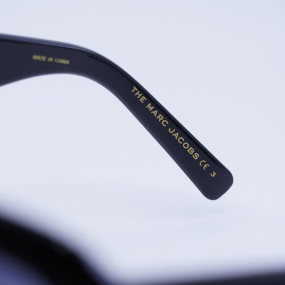 Marc Jacobs MARC 574/S 0807 IR Sunglasses Black Square Frame, Grey Lenses - Picture 7 of 11